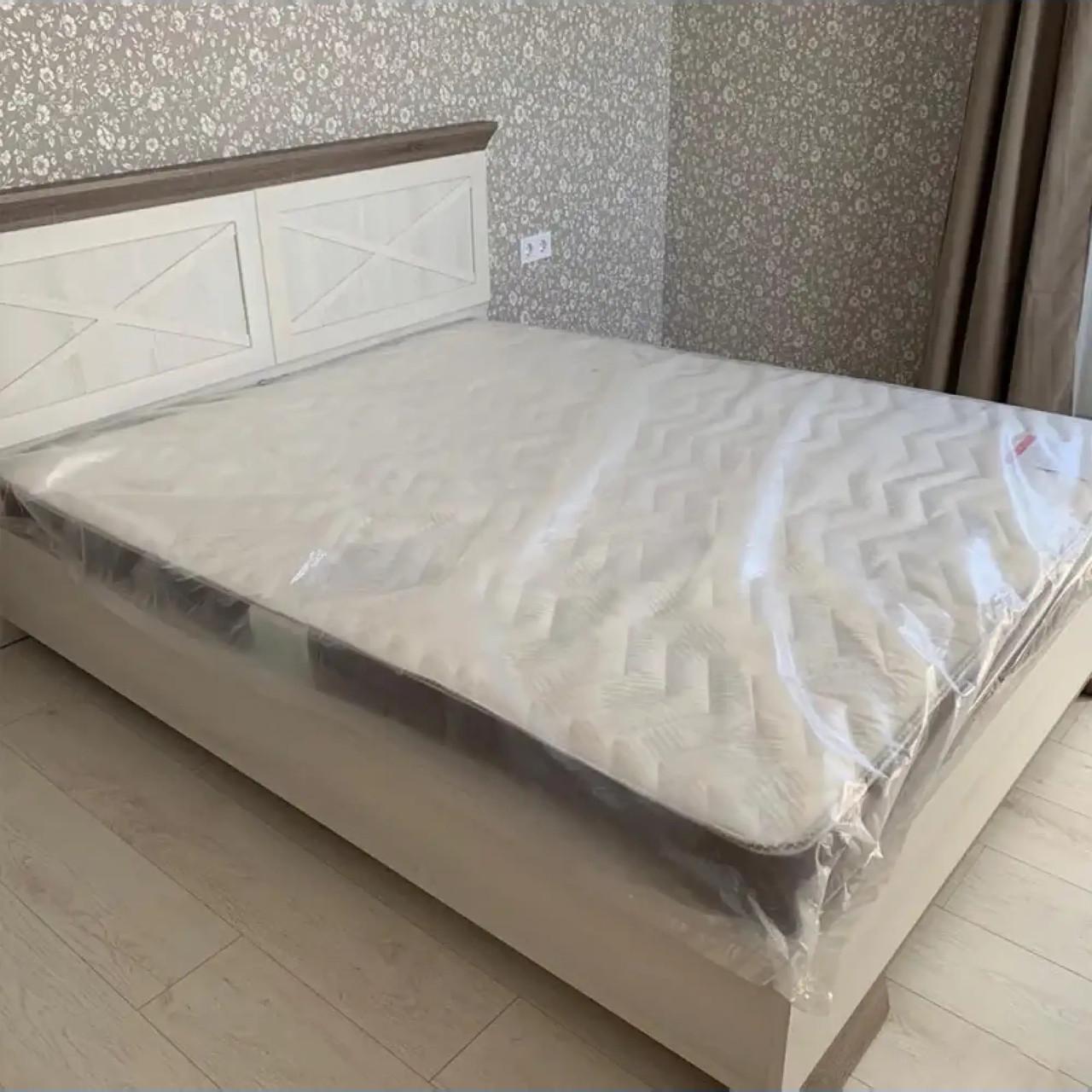 Кровать двуспальная Гербор Марсель без основания под матрас 160 160x200 см Ясень снежный/Дуб Сонома Трюфель (GRB-1188) - фото 2 Кровать двуспальная Гербор Марсель без основания под матрас 160 160x200 см Ясень снежный/Дуб Сонома Трюфель (GRB-1188) - фото 2