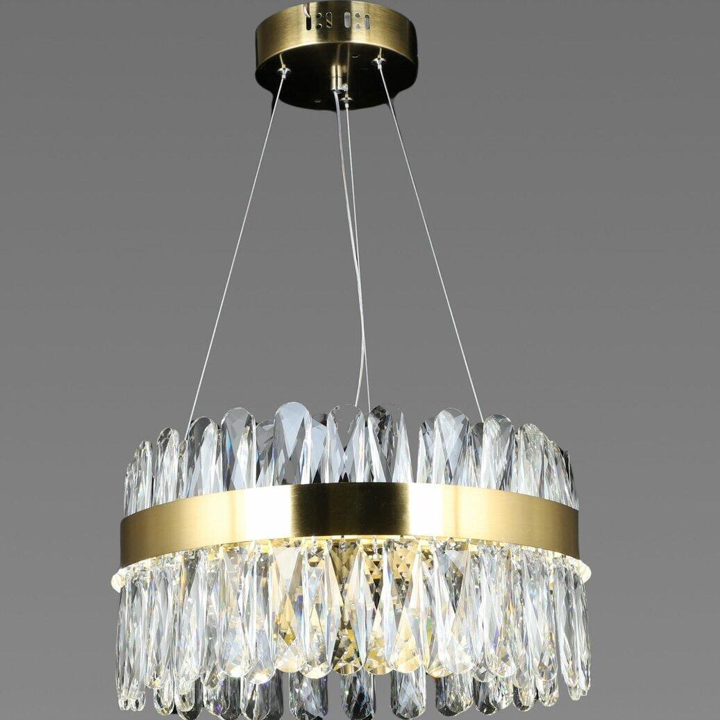 Люстра светодиодная Sirius хрустальная 50W 3000К-6500К Медный (E2398/50W COP)