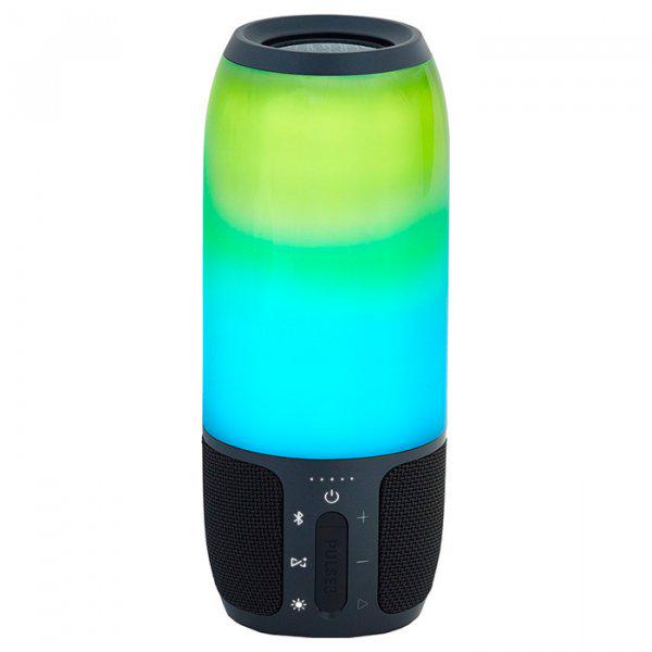 Портативная Bluetooth-колонка T&G Pulse 3 с подсветкой Black