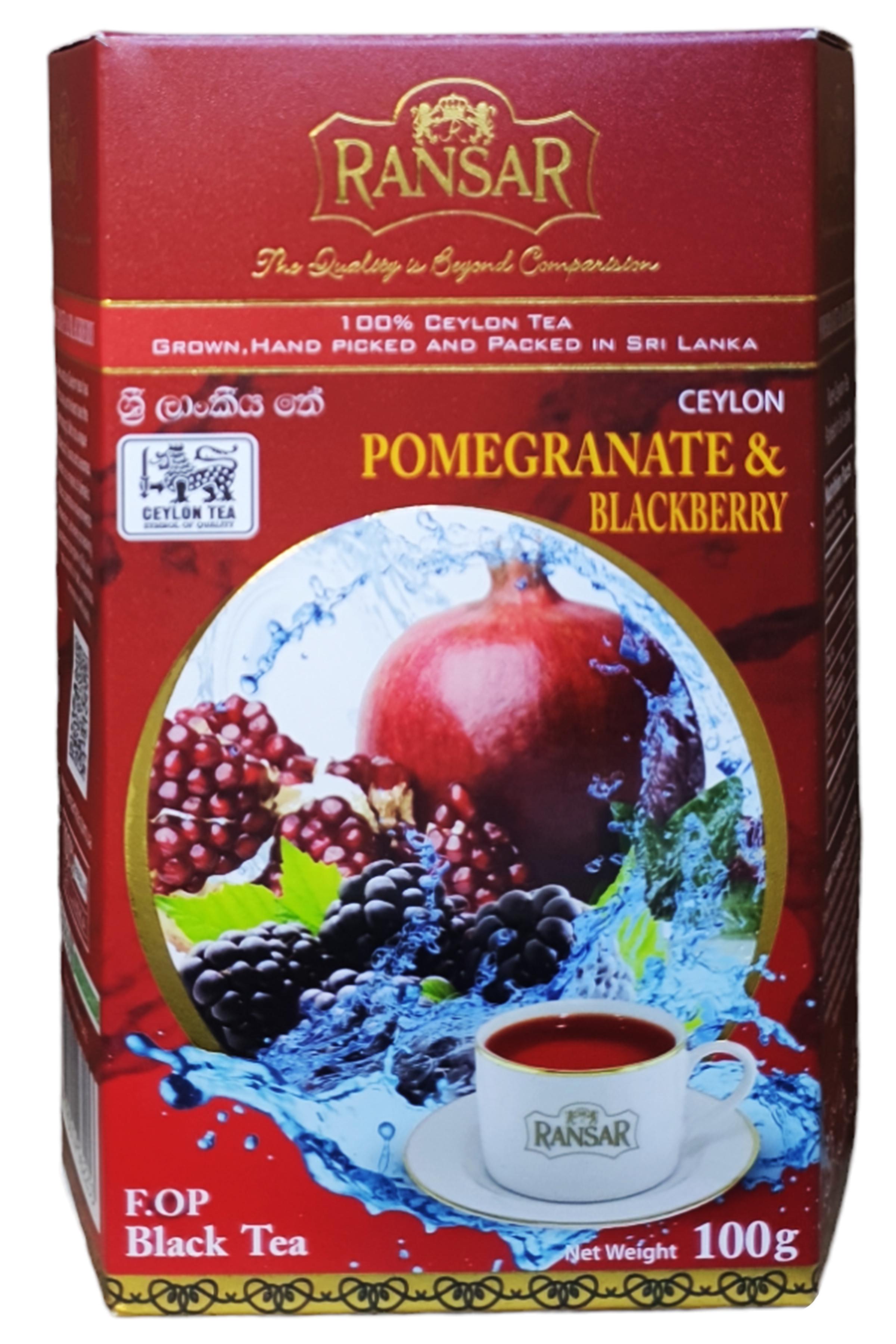 Чай Ransar черный Pomegranate & Blackberry Гранат и Ежевика 100г (58965) - фото 2 Чай Ransar черный Pomegranate & Blackberry Гранат и Ежевика 100г (58965) - фото 2