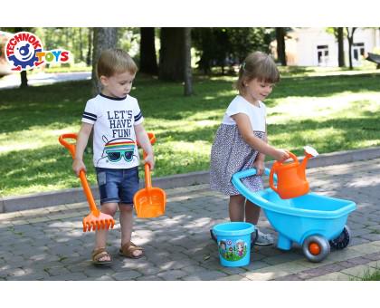 Игрушка ТехноК Тачка 54,5х32,5х29,5 см Голубой (4265) - фото 5 Игрушка ТехноК Тачка 54,5х32,5х29,5 см Голубой (4265) - фото 5