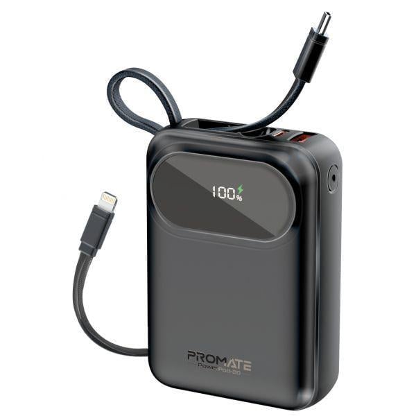 Повербанк Promate PowerPod-20 20000 mAh 35W Black (powerpod-20.Black)