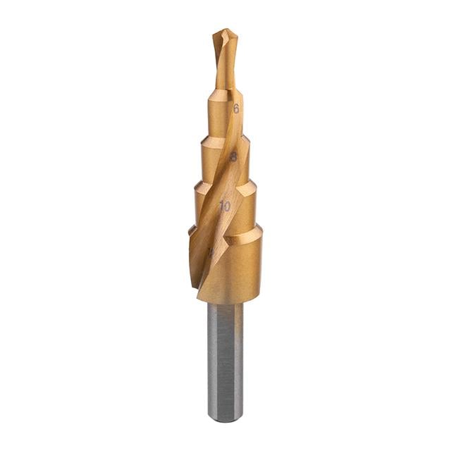 Свердло ступінчасте по металу спіральне 4-12 мм - фото 1 Свердло ступінчасте по металу спіральне 4-12 мм - фото 1