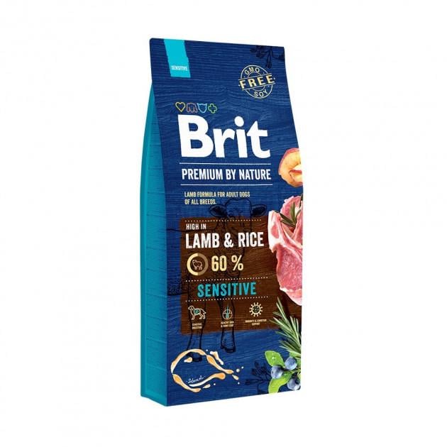 Корм сухий Brit Premium Sensitive Lamb & Rice для собак із чутливим травленням 15 кг (170845/6642) Корм сухий Brit Premium Sensitive Lamb & Rice для собак із чутливим травленням 15 кг (170845/6642)