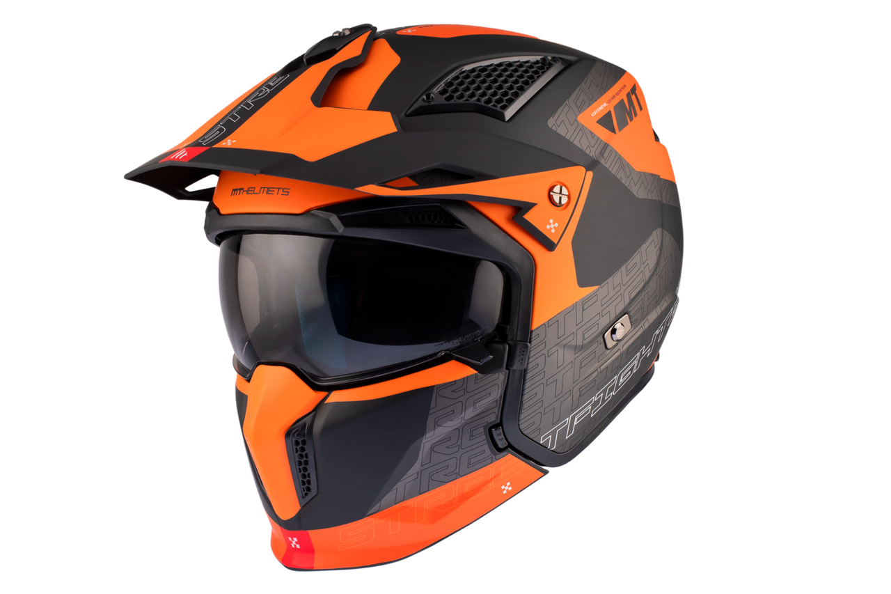 Мотошлем MT HELMETS Streetfighter SV S Totem B4 L Matt Orange (32285) - фото 2