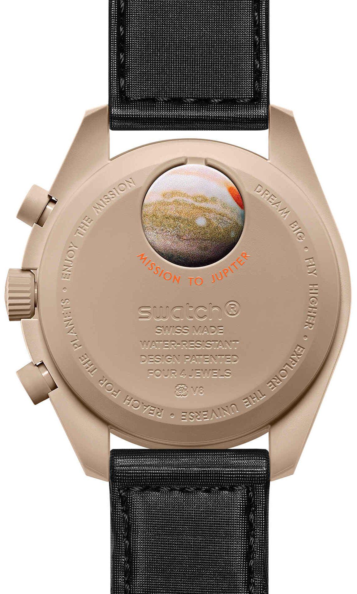 Наручные часы Swatch Omega Bioceramic MoonSwatch Collection Mission to Jupiter (SO33C100) - фото 2