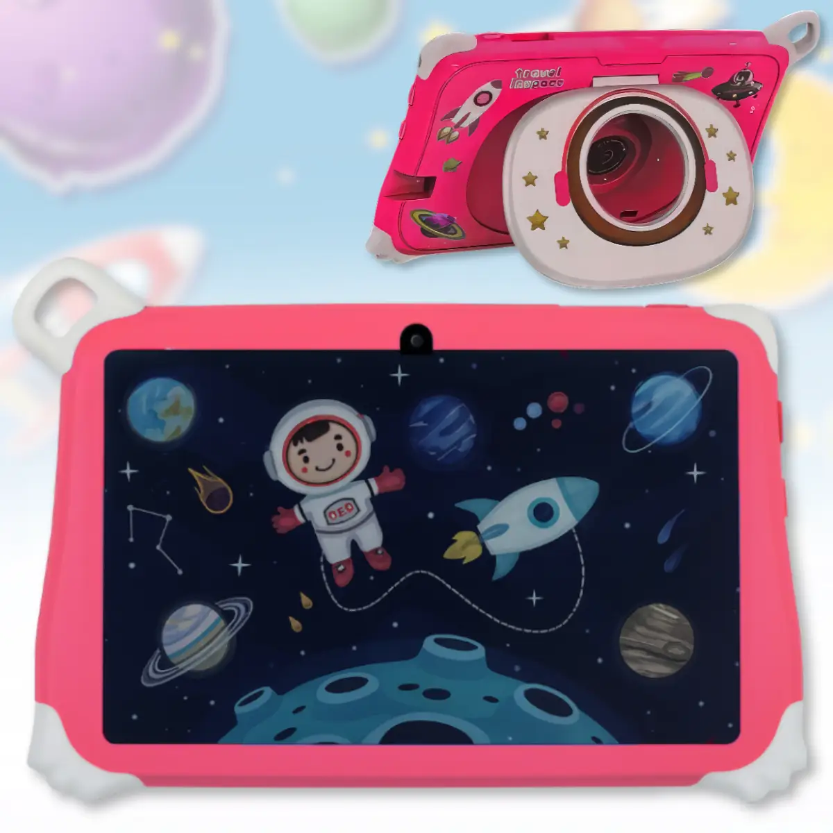 Планшет дитячий 7 "з WiFi та камерами DSK D03 (D03pink) - фото 2 Планшет дитячий 7 "з WiFi та камерами DSK D03 (D03pink) - фото 2