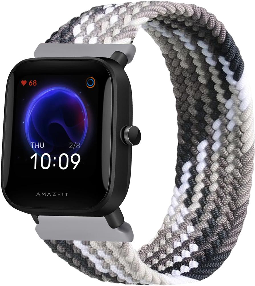 Ремешок Solo Loop Multi для Amazfit Bip U Pro (145 мм) Black Silver (26291-03)