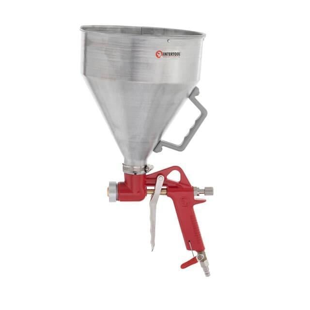 Пневмопистолет для нанесения цемента Intertool металлический бак 6 л d 4/6/8 мм (PT-0401) - фото 4