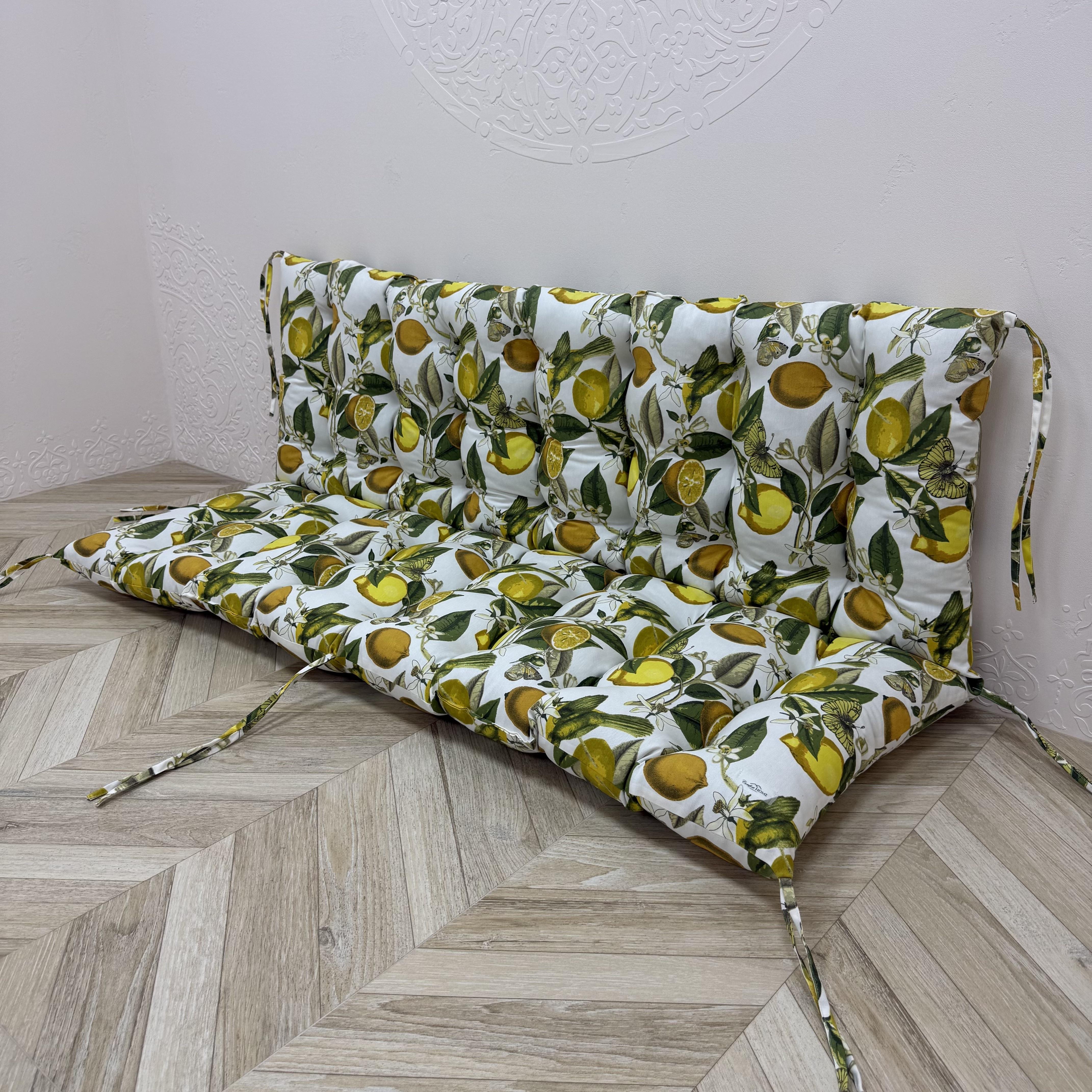 Подушка Comfort Home Lemon meyeri на поддоны/качели/каркасы/садовая мебель панама 100х50х50 см
