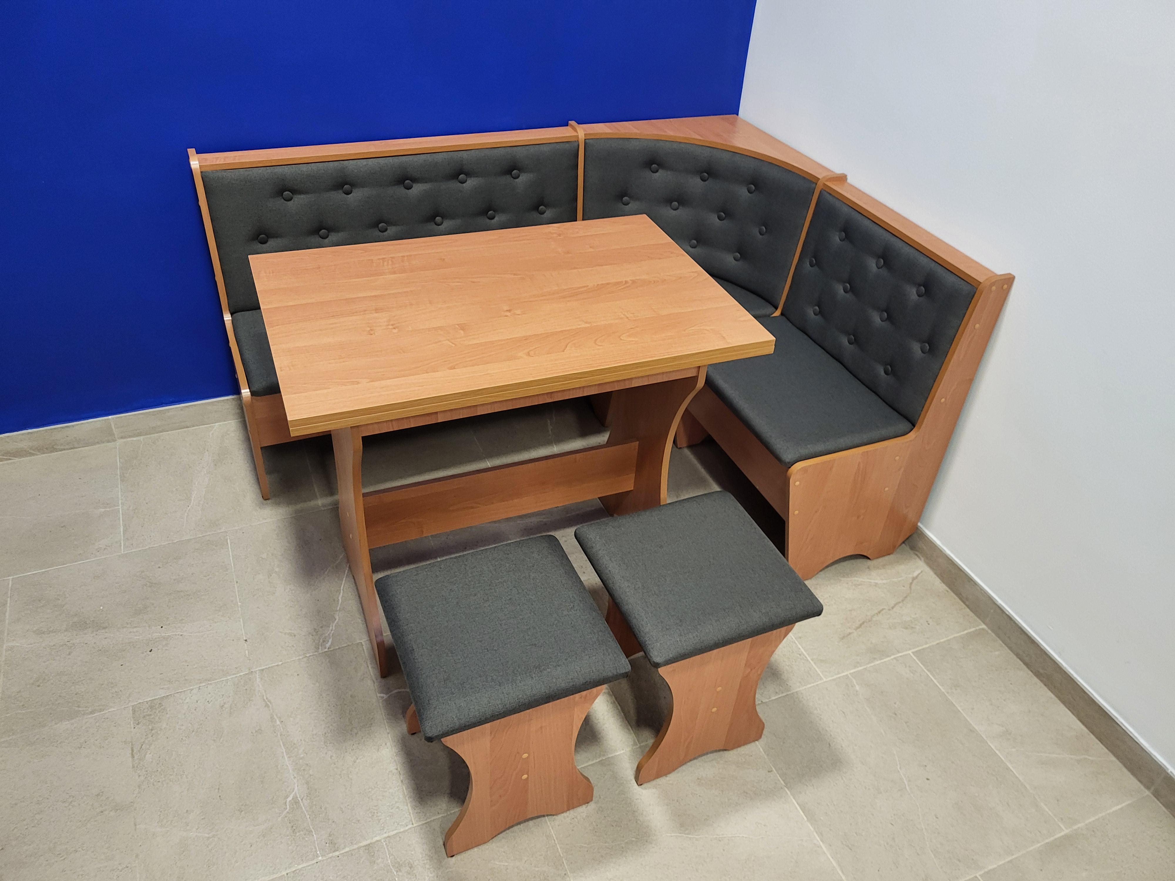 Кухонный уголок со столом и 2 табурета Mebel-Service 113,5х153,5 см Malmo 94 аnthracite/Ольха (KSTT-MS-V) Кухонный уголок со столом и 2 табурета Mebel-Service 113,5х153,5 см Malmo 94 аnthracite/Ольха (KSTT-MS-V)