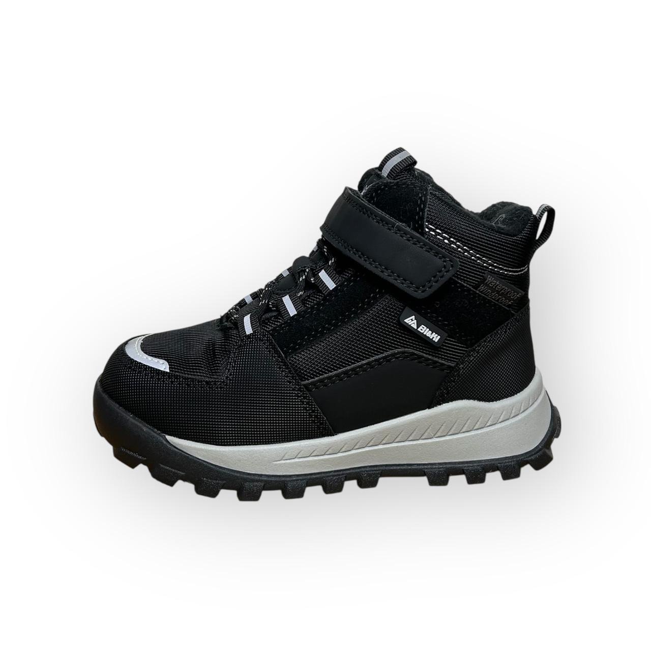 Ботинки детские зимние для мальчика Bi&Ki влагоотталкивающие р. 31/20 см Черный (29786222)