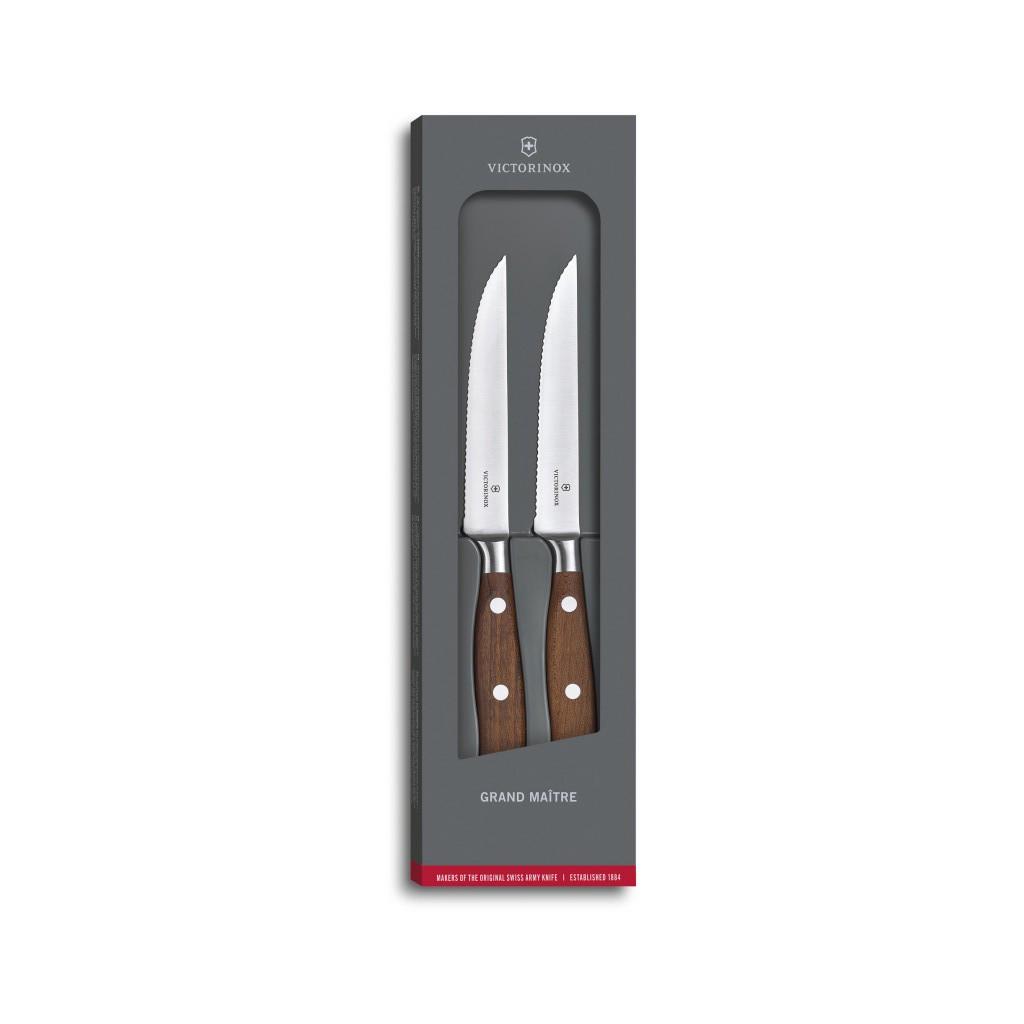 Набір ножів Victorinox Grand Maitre Steak Set 12 см Serrated Wood (7.7240.2W)