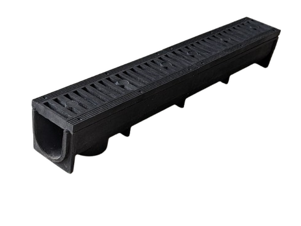 Водовідвід в зборі ВОЮС з решітками Чорний (А15) - фото 2