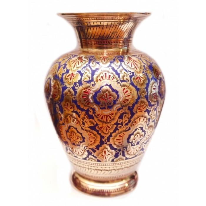 Ваза латунна Квіти Синій (9370178-1)