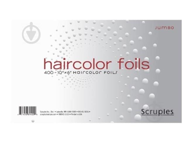 Фольга для обесцвечивания волос SCRUPLES Haircolor Jumbo Foils 10 x 6 (8942)