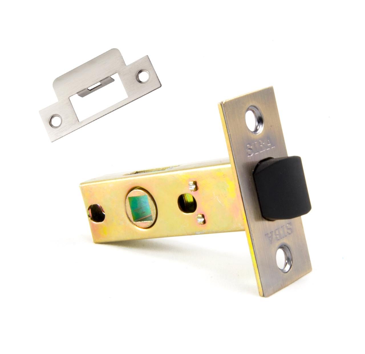 Защелка пластиковая PL-02 Siba В 45 мм Хром полированная (PL-02 CP)