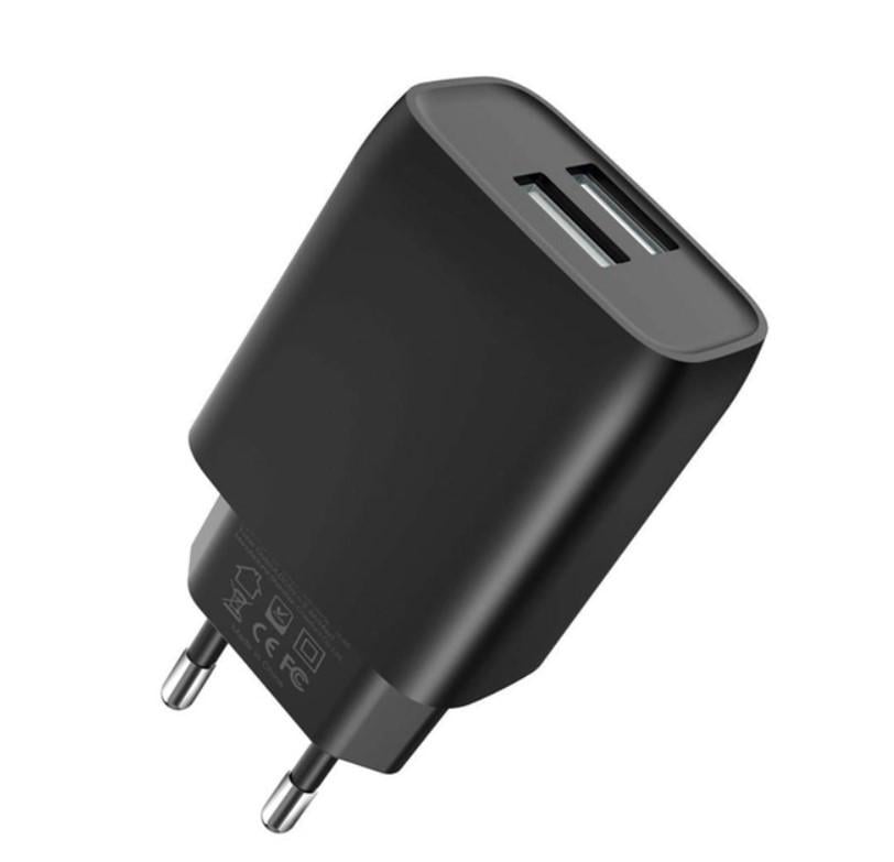 Сетевое зарядное устройство МЗП XO L57 2USB/2.4A/USBLightning Black