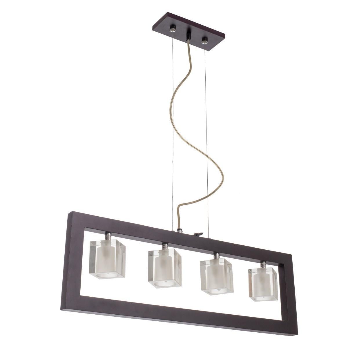 Люстра подвесная Brille галогенная деревянная G9 40W BK BR-578S/4 178048