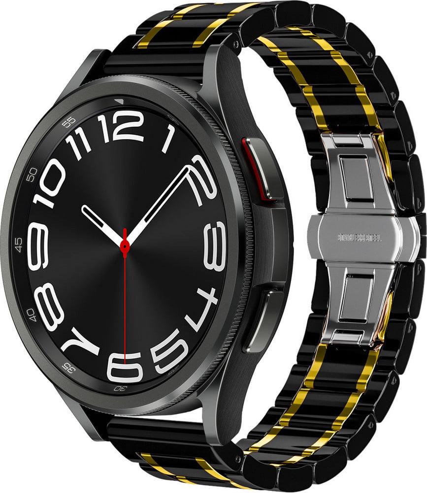 Ремешок керамический Ceramo для Galaxy Watch 6 Classic 47 мм Black Gold (39210-02) Ремешок керамический Ceramo для Galaxy Watch 6 Classic 47 мм Black Gold (39210-02)