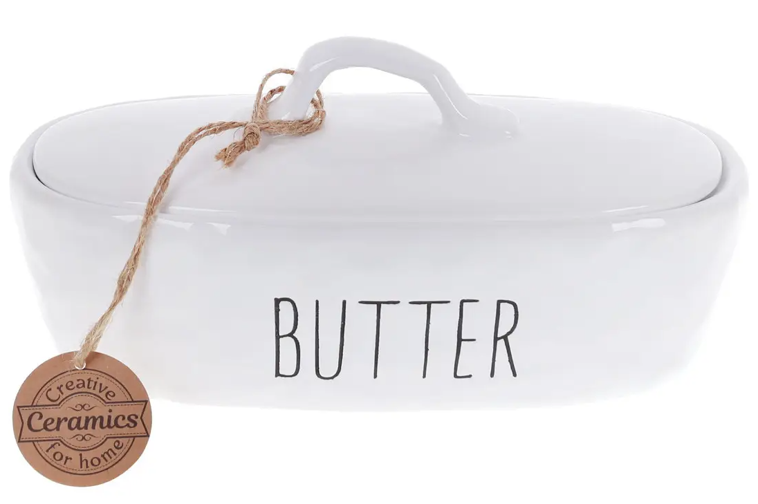 Масленка керамическая BonaDi Bianco 21 см (979-338)