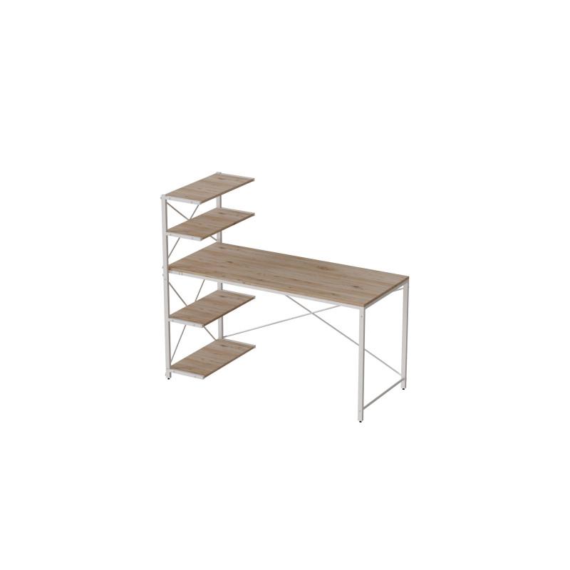 Компьютерный стол Ferrum-decor Jack 120 металл/ДСП Белый/ Дуб Сан-Марино (FRD-104387)
