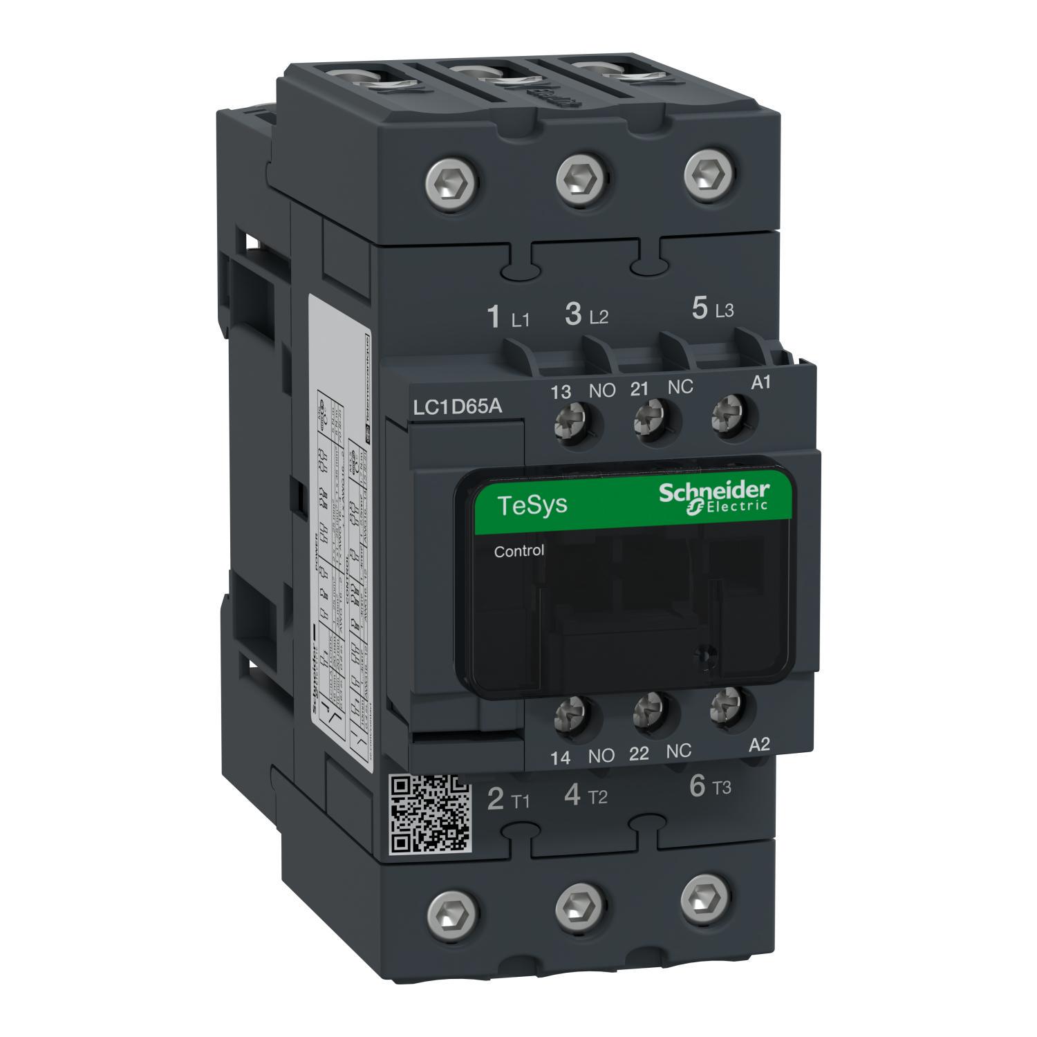 Контактор Schneider Electric D 3Р 65А НО+НЗ 110V (LC1D65AF7)