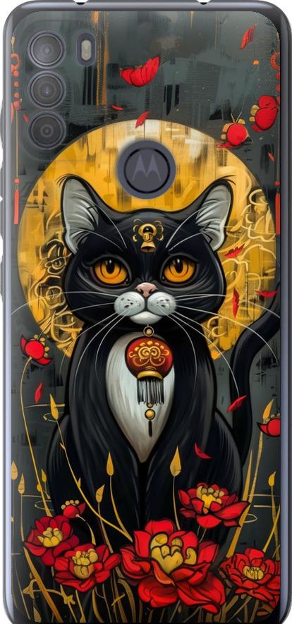 Чехол на Motorola G50 China Cat (6134u-2354-42517)