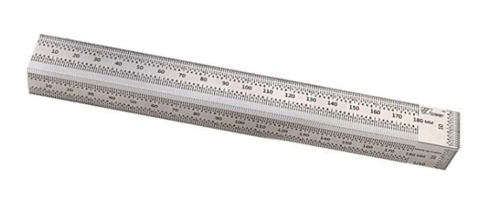 Линейка высокоточная столяра/мебельщика угловая (0091)