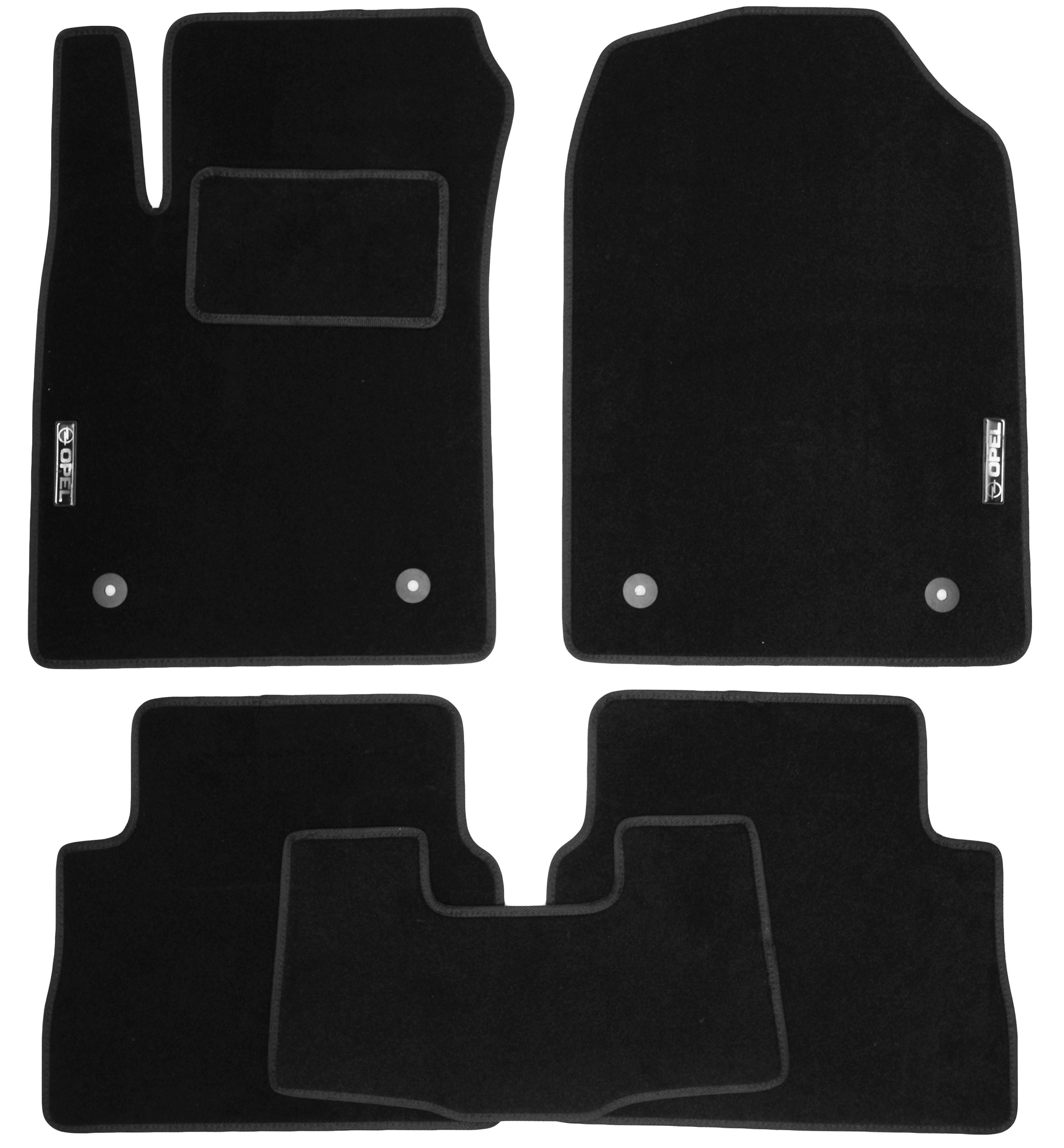 Коврики в салон Стандарт для Opel Vectra C '02-08 седан/хетчбек текстильные Черный