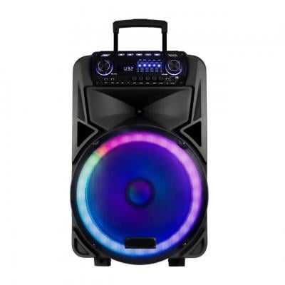Портативна колонка XPRO SK-015 USB/SD/FM радіо/Bluetooth 2 мікрофони 250 Вт (41185-SK-015)