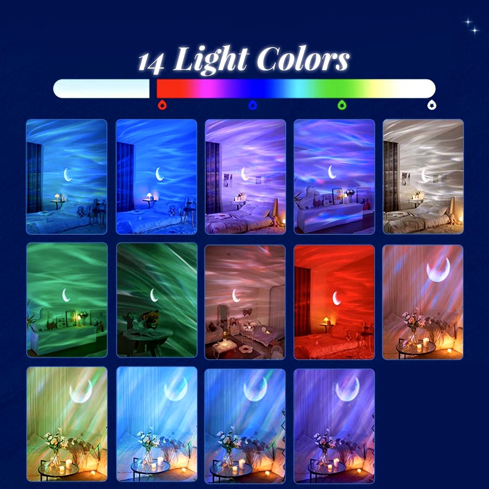 Ночник-проектор Северное сияние XO YH12 Northern Lights с Bluetooth колонкой - фото 12