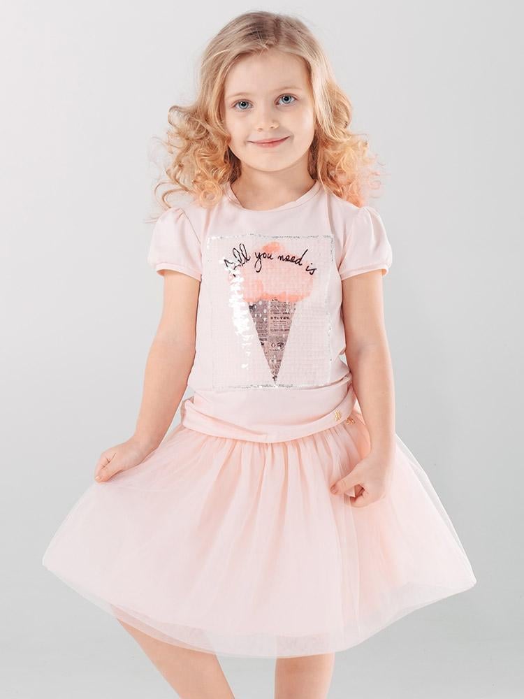 Юбка Smil 128 см Розовый персик (120196)