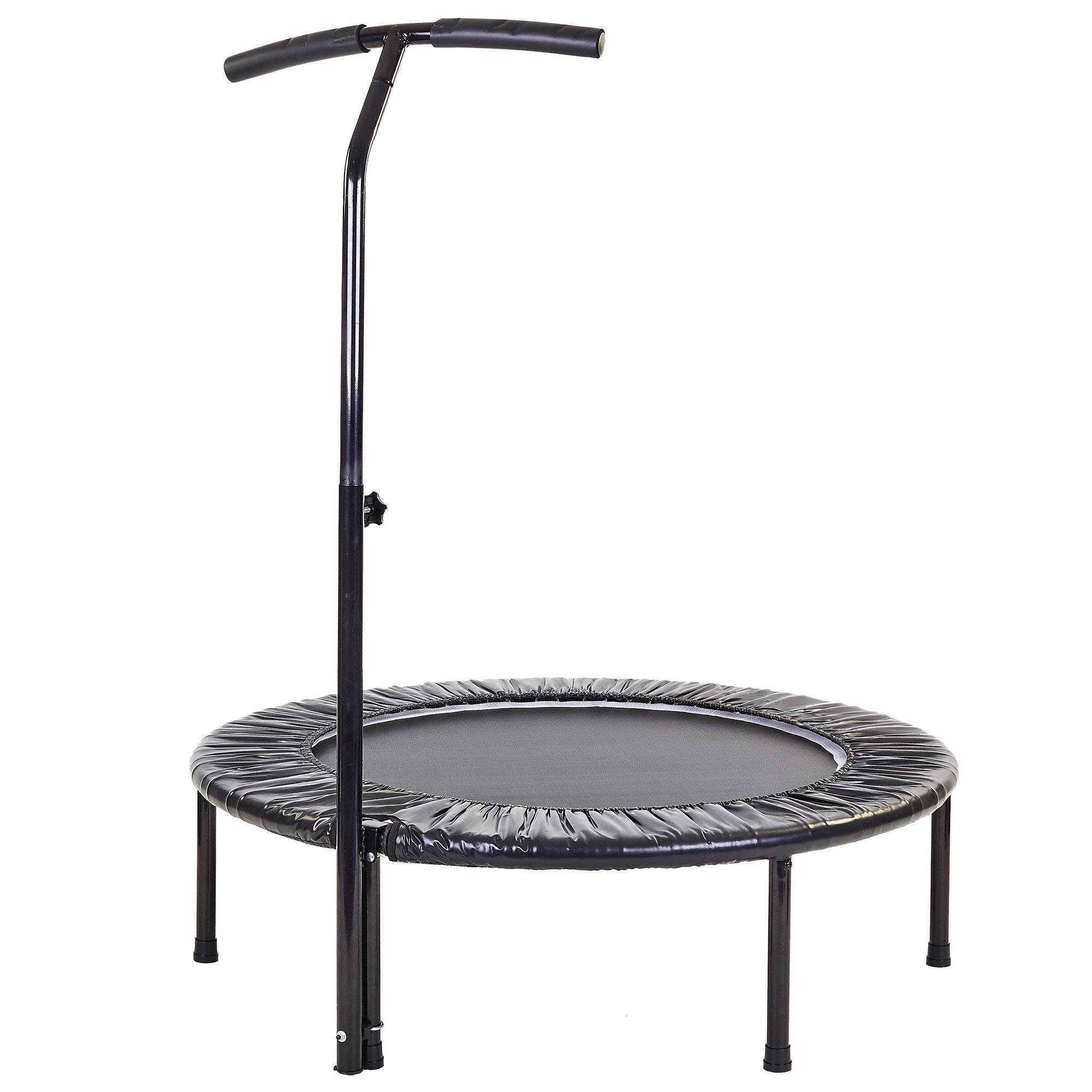 Фитнес-батут складной круглый Zelart RECORD FI-6432 120 см Черный (DR004834)