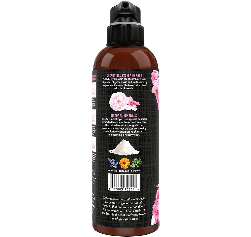 Шампунь Reliq Mineral Spa Cherry Blossom Shampoo для собак и котов с экстрактом цвета вишни и садовой розы 500 мл (S500-CHB) - фото 2 Шампунь Reliq Mineral Spa Cherry Blossom Shampoo для собак и котов с экстрактом цвета вишни и садовой розы 500 мл (S500-CHB) - фото 2