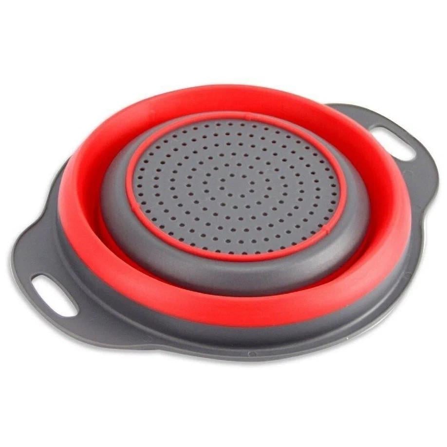 Дуршлаг силиконовый 29x23,5 см Красный (1813108455)