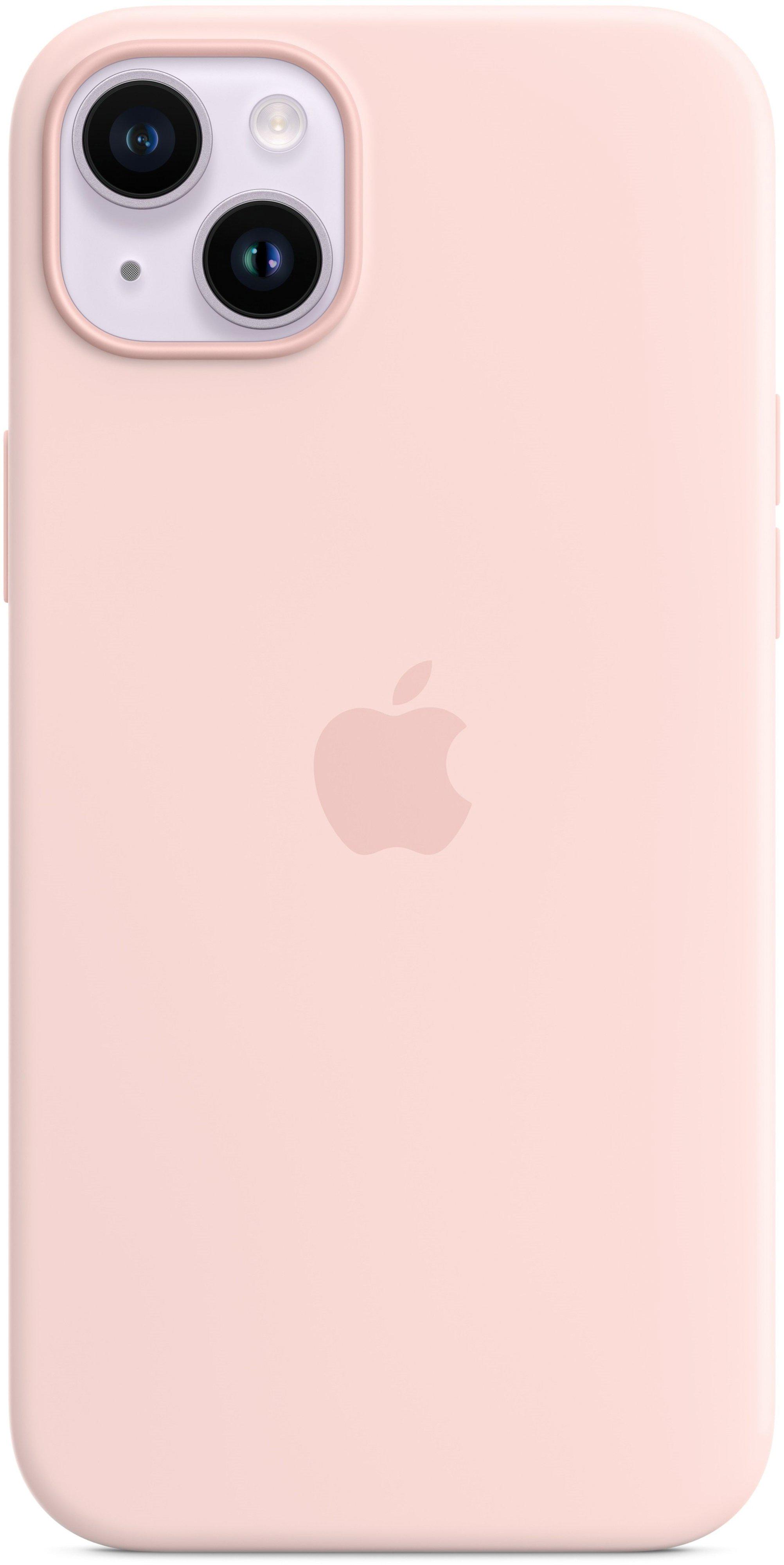 Чехол оригинальный силиконовый противоударный Silicone Case MagSafe MPT73ZE/A Apple Iphone 14 Plus/15 Plus (6.7") Pink - фото 9