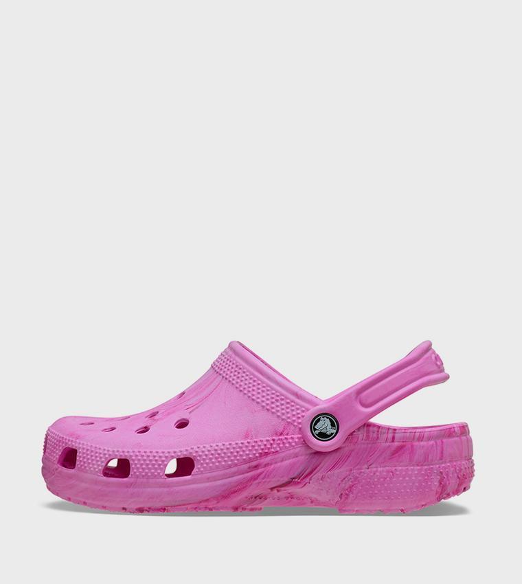 Сабо Crocs Kids Classic Watercolor Marbled Clog 211602 J2 р. 33/34 20,8 см Pink Swirl - фото 3