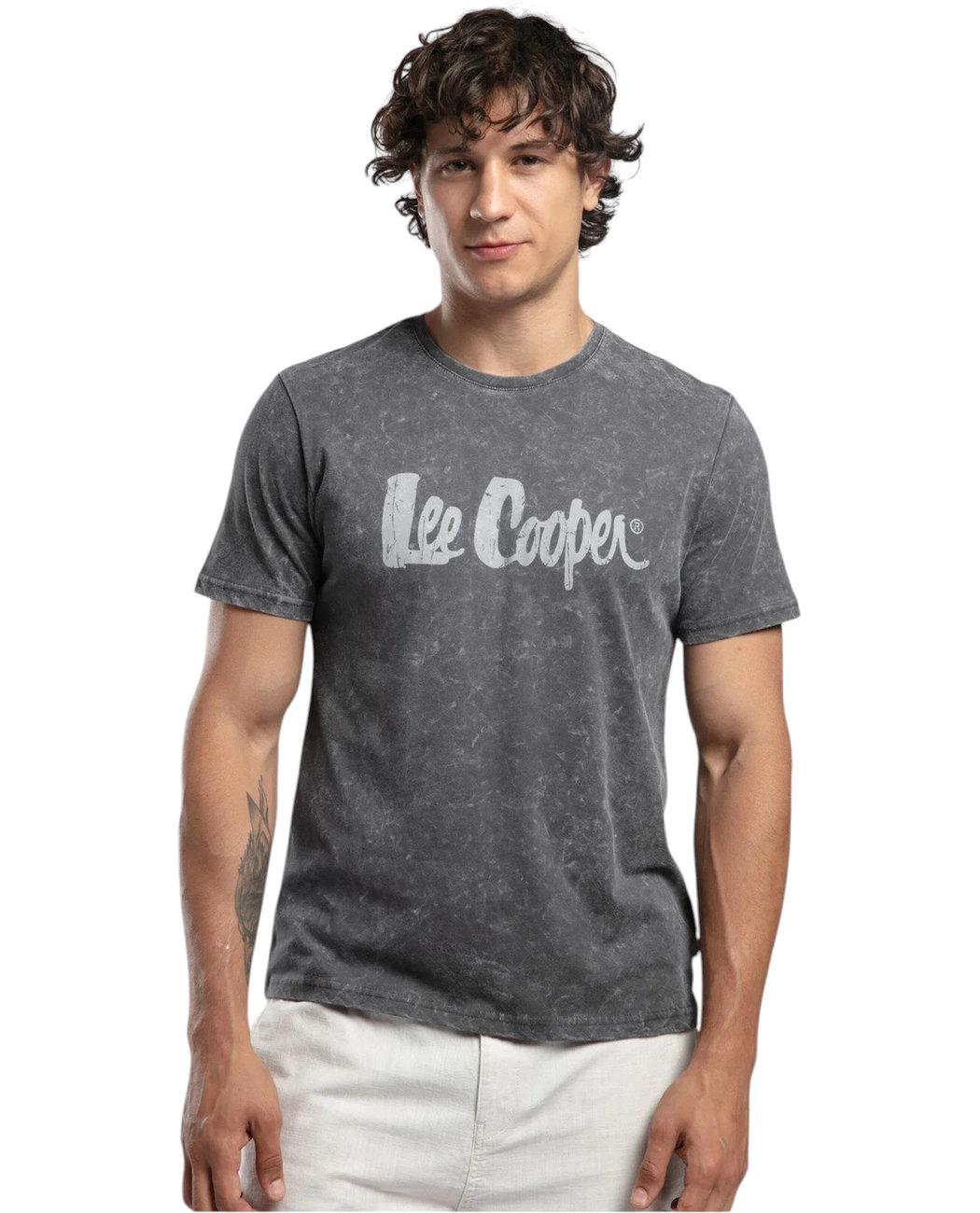 Футболка чоловіча Lee Cooper New Drawing 252LCM242019.7501 L Сірий (8682272624614)