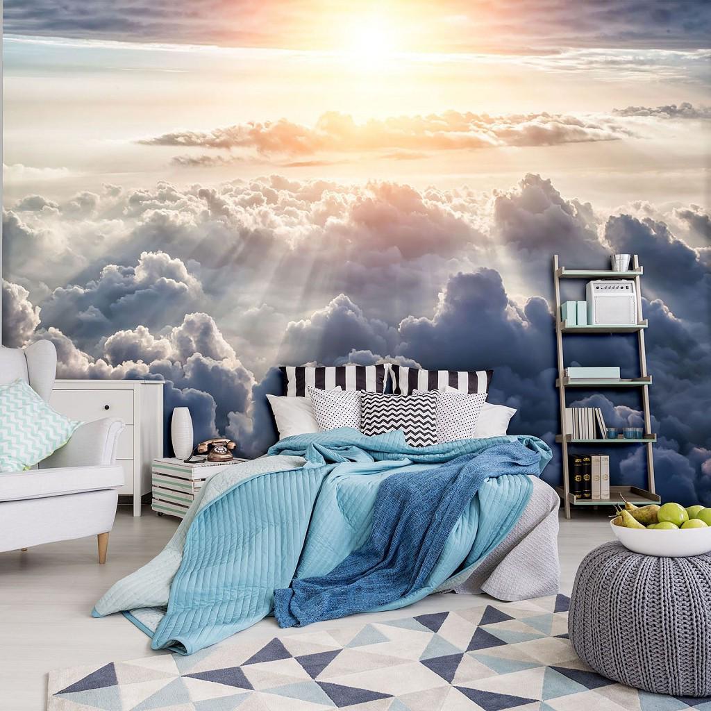 Фотошпалери флізелінові Небо Сонце над хмарами з клеєм 368x254 см (10109V8) - фото 4 Фотошпалери флізелінові Небо Сонце над хмарами з клеєм 368x254 см (10109V8) - фото 4