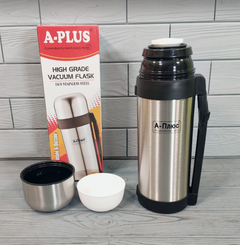 Термос для жидкостей и пищи A-Plus AP-1757 1500 мл Серебристый - фото 4
