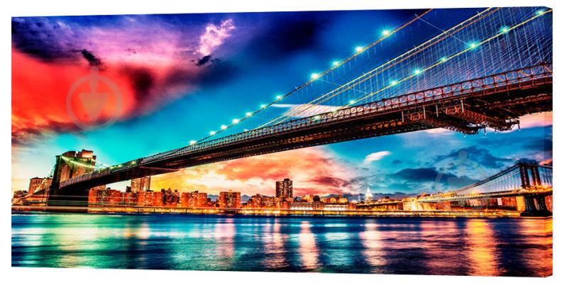 Картина на холсте Декор Карпаты Мост 50х100 см (g382)