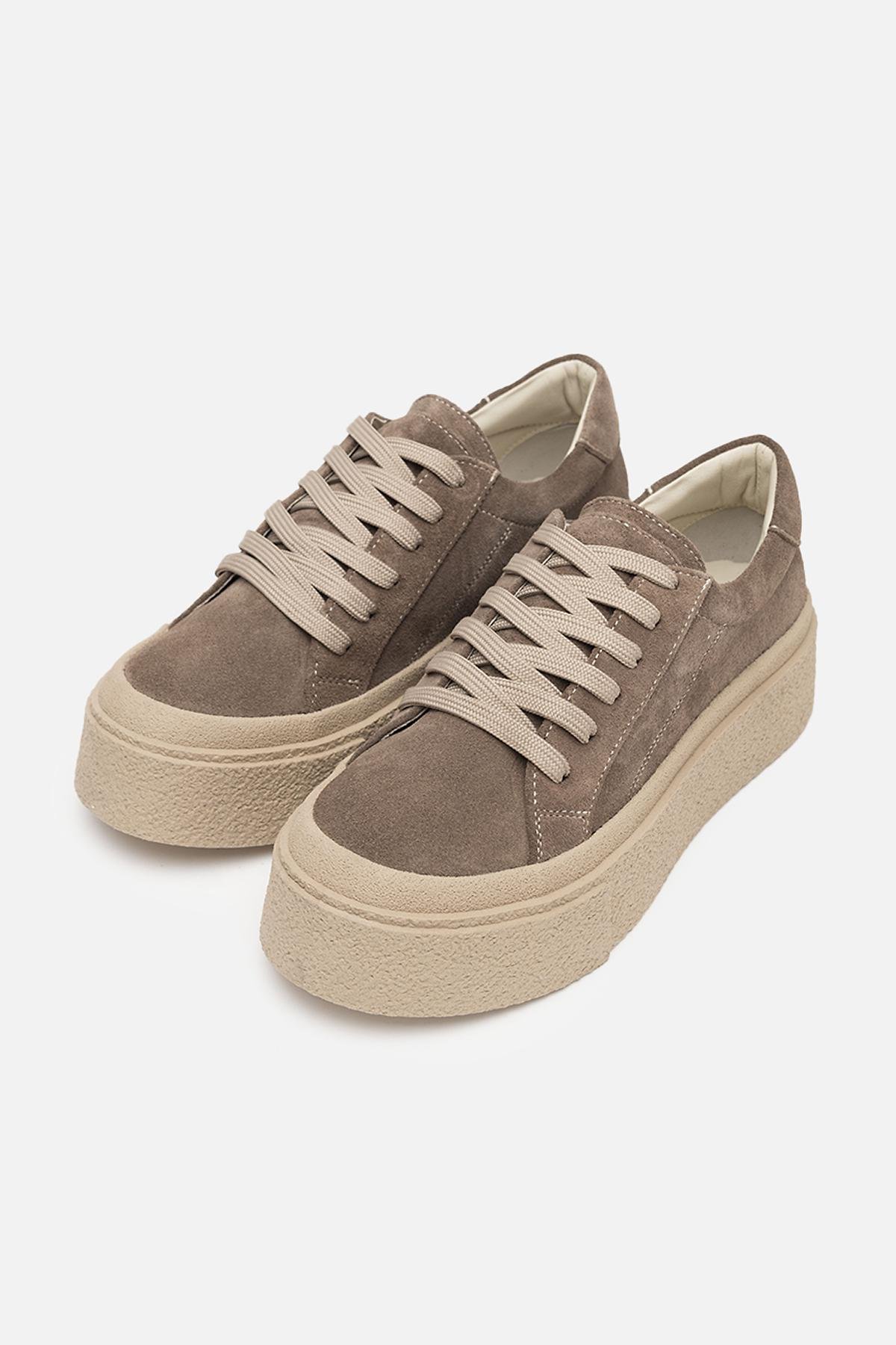 Кеды женские на платформе ЦБ-00257840 р. 39 Капучино (SKT001014396) - фото 3