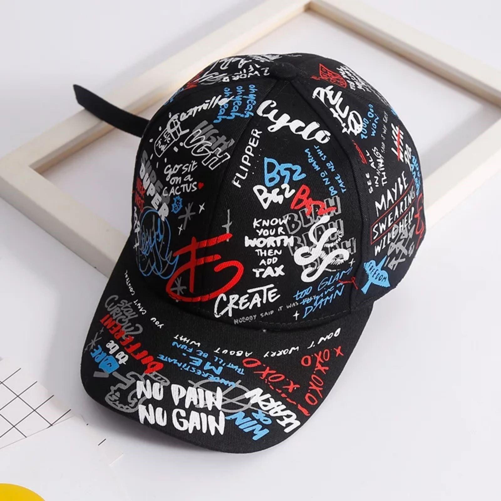 Кепка бейсболка Принт унисекс Черный - фото 2 Кепка бейсболка Принт унисекс Черный - фото 2