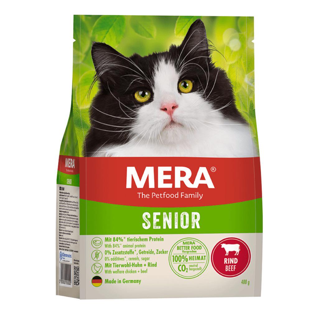 Корм сухой MERA Cats Senior Beef з яловичиною для літніх котів 400 г (4025877389146)