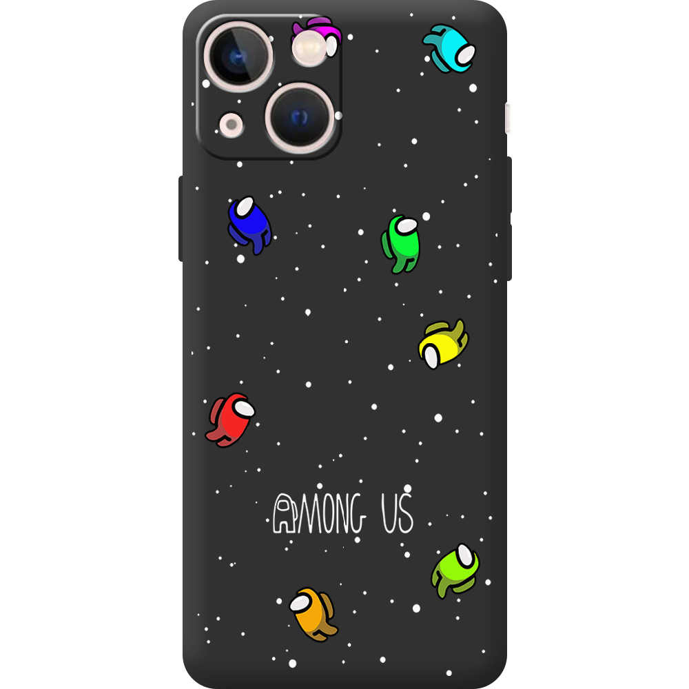Чехол BoxFace iPhone 13 mini Among Us Invisible Черный силикон (43839-bk76-44566)