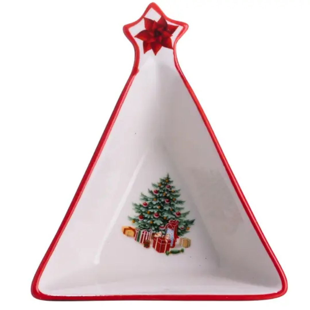 Пиала для десертов и закусок Christmas фарфоровая 15х12х4 см - фото 2