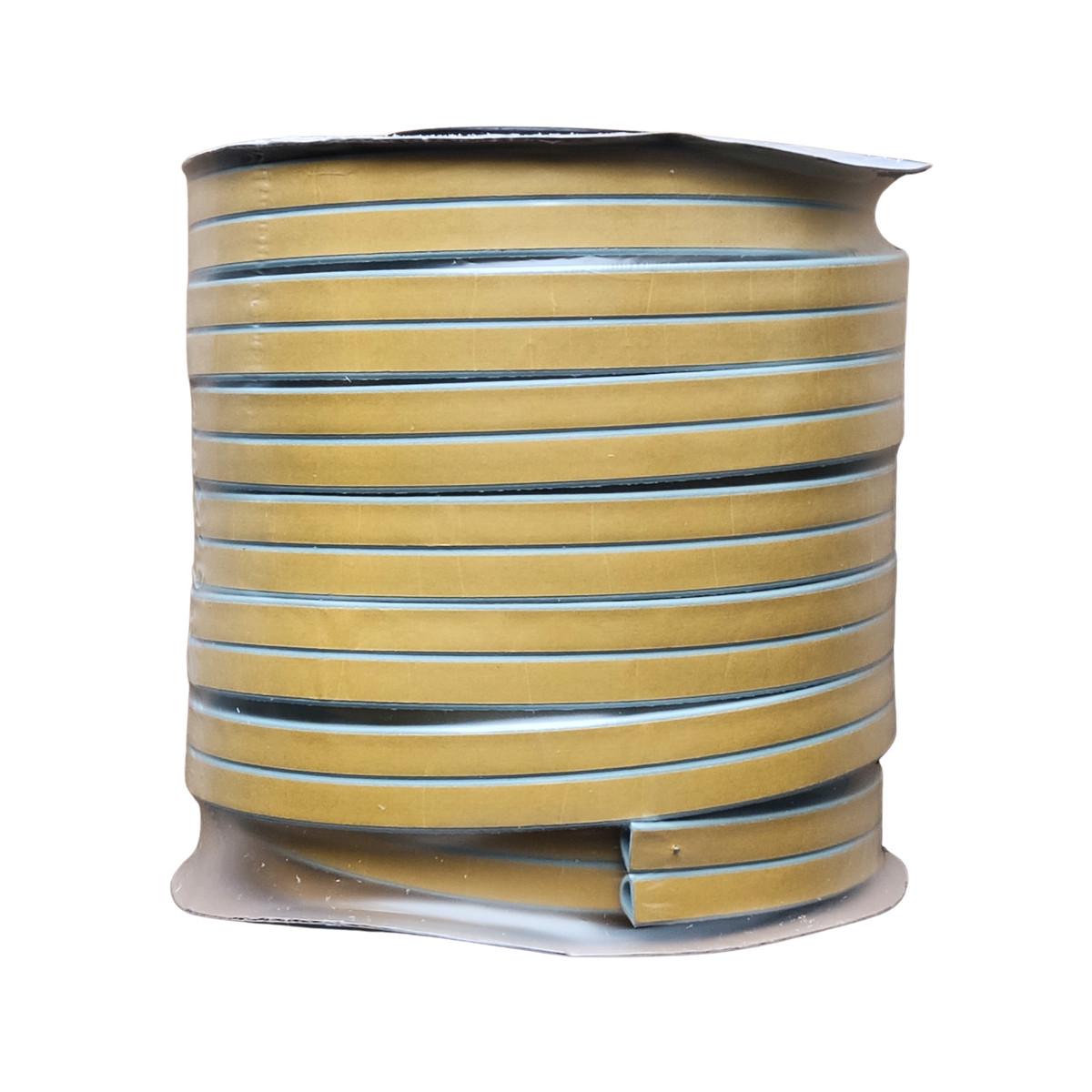 Уплотнитель самоклеящийся/профиль D 14x12 мм/40 м Серый (2886234321)