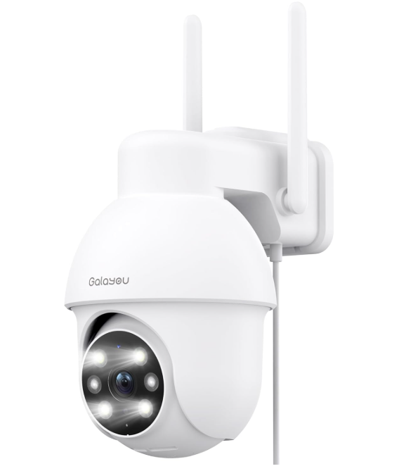 Камера видеонаблюдения GALAYOU Y4 2K 360° для улицы Wi-Fi CCTV с поворотом Pan-Tilt обнаружением людей (3163162875)