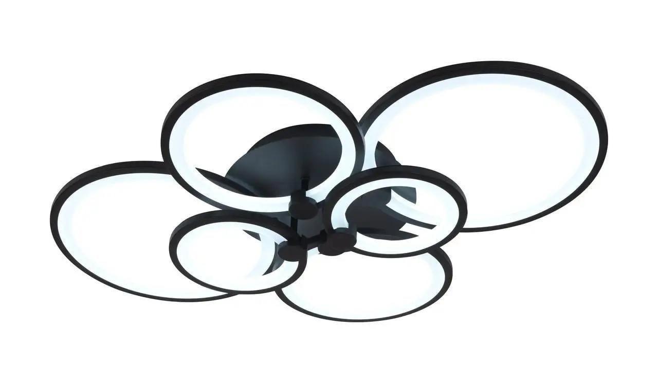 Люстра потолочная светодиодная Valeso V X6096-6 BK 114W (00000140564)